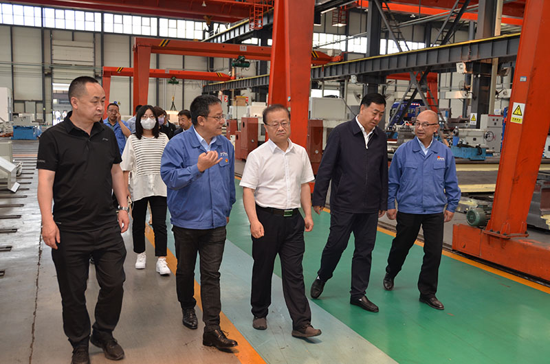 省統(tǒng)計局副局長張軍禎一行來星火機床公司調研