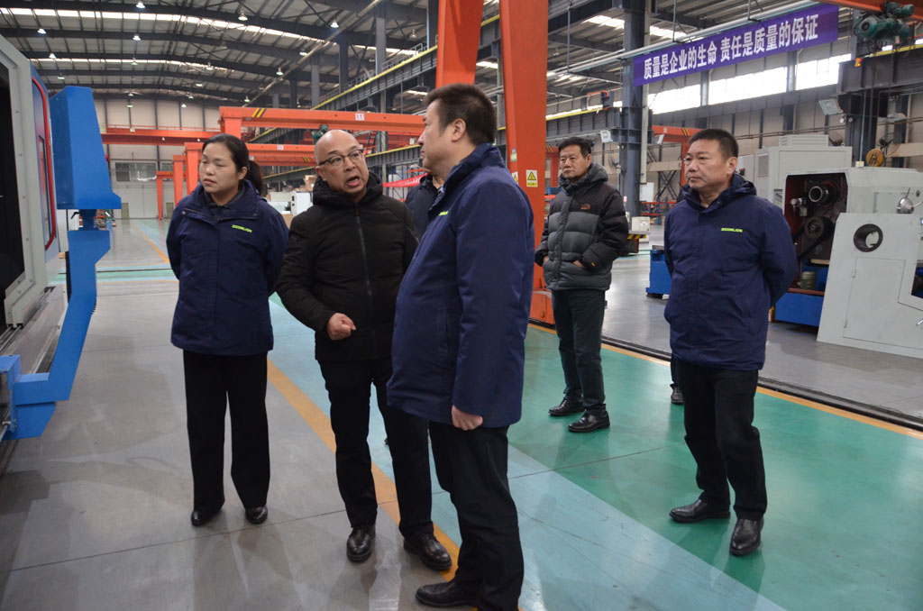 中聯(lián)重科領導來星火公司參觀考察