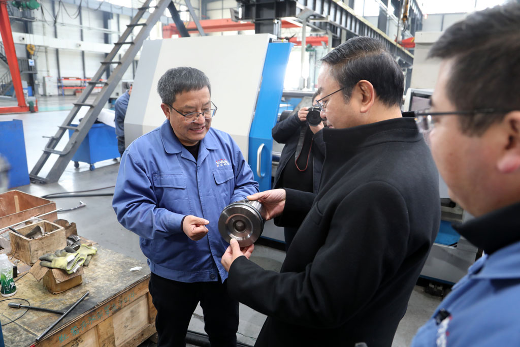 省科協(xié)領(lǐng)導(dǎo)張世珍一行來星火數(shù)控調(diào)研