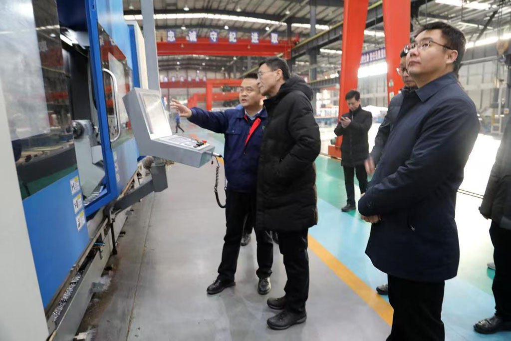 國家市場監(jiān)管總局質量監(jiān)督司司長王勝利一行來星火數(shù)控公司調(diào)研指導