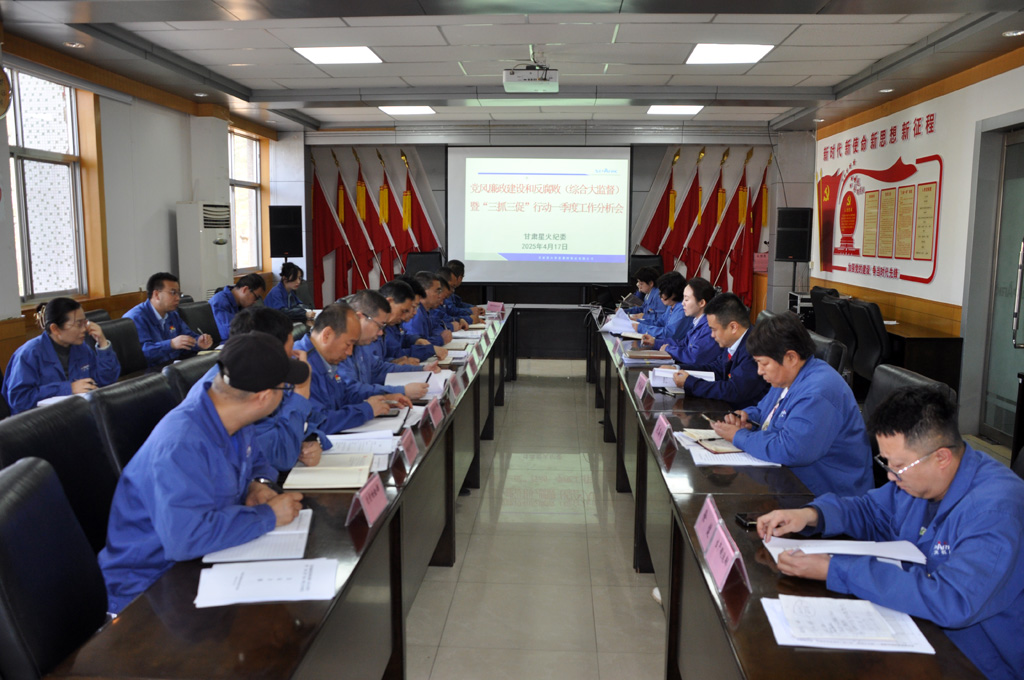 星火數(shù)控公司紀委召開黨風廉政建設和反腐敗（綜合大監(jiān)督）暨“三抓三促”行動一季度工作分析會
