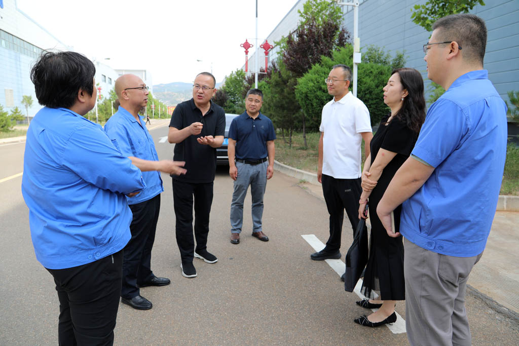 天水市科技局黨組書記薛林榮來(lái)星火數(shù)控公司調(diào)研